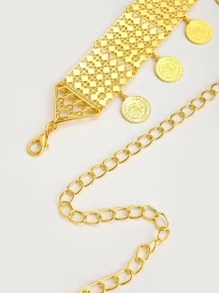 Dây chuyền Charm tròn - Vàng - Xem 3