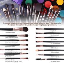 UCANBE Eyeshadow Palette With 15Pcs Brushes Makeup Set, Pigmented 86 Colors Make Up Palettes Sets, Matte Shimmer Glitter Eye Shadow Pallet Highlighters Contour Blush Powder Brush Beauty Kit - 彩色 - 查看 5