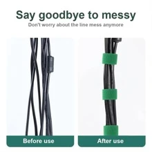 1roll Plant Fixing Tie, Modern Polyamide Solid Color Plant Climbing Wall Fixture Tie For Garden - Green - View 4