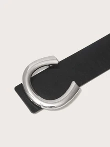 1 bộ váy liền thân cổ điển thanh lịch dành cho nữ có thắt lưng bản rộng - màu đen - Xem 2