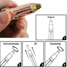 1pc Tông đơ điện cầm tay ABS - trắng - Xem 3