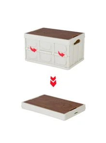 Foldable Outdoor Storage Box For Camping & Car - White - View 3