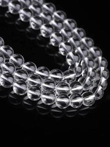 1pack PMMA DIY Bead, Simple Transparent DIY Jewelry Accessory For Jewelry Making - White - View 10