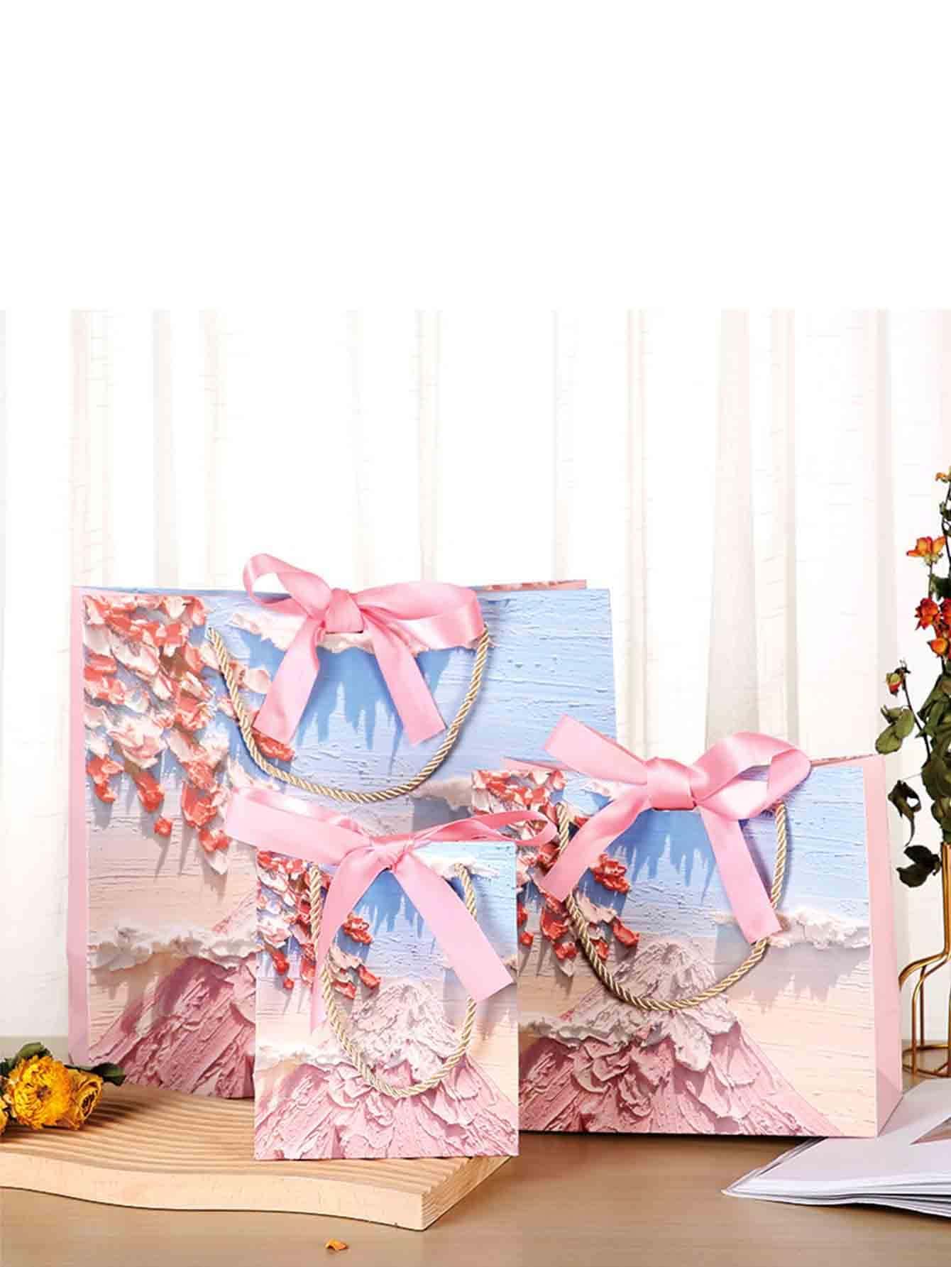 8 Sacchetti Regalo In Carta – Coniglietti Pasquali E Uova Colorate, 16x8x22 Cm, Per Festa E Compleanno