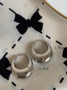 1pc Minimalist Hoop Earrings Copper Jewelry