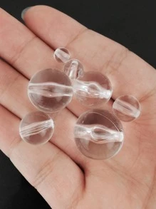 1pack PMMA DIY Bead, Simple Transparent DIY Jewelry Accessory For Jewelry Making - White - View 4