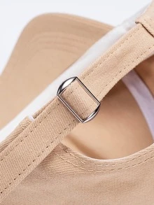 Nam Letter Patch Decor Mũ bóng chày - Màu Khaki - Xem 9