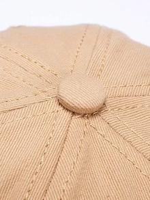 Nam Letter Patch Decor Mũ bóng chày - Màu Khaki - Xem 10