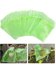 10 piezas/set Bolsa de protección de plantas verde fruta protección moderno para jardín - Verde - Ver 4