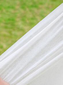 1pc Non-woven Fabric Moisture-proof Tablecloth For Traveling, Camping, Beach With Portable Storage Bag, Disposable Picnic Mat - White - View 2