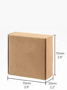 10 Cái/bộ Túi Quà Giấy, Túi Gói Quà Chắc Chắn Hiện Đại Cho Bữa Tiệc - màu nâu - Xem 10