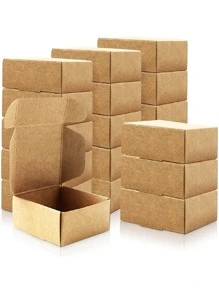 10 Cái/bộ Túi Quà Giấy, Túi Gói Quà Chắc Chắn Hiện Đại Cho Bữa Tiệc - màu nâu - Xem 1