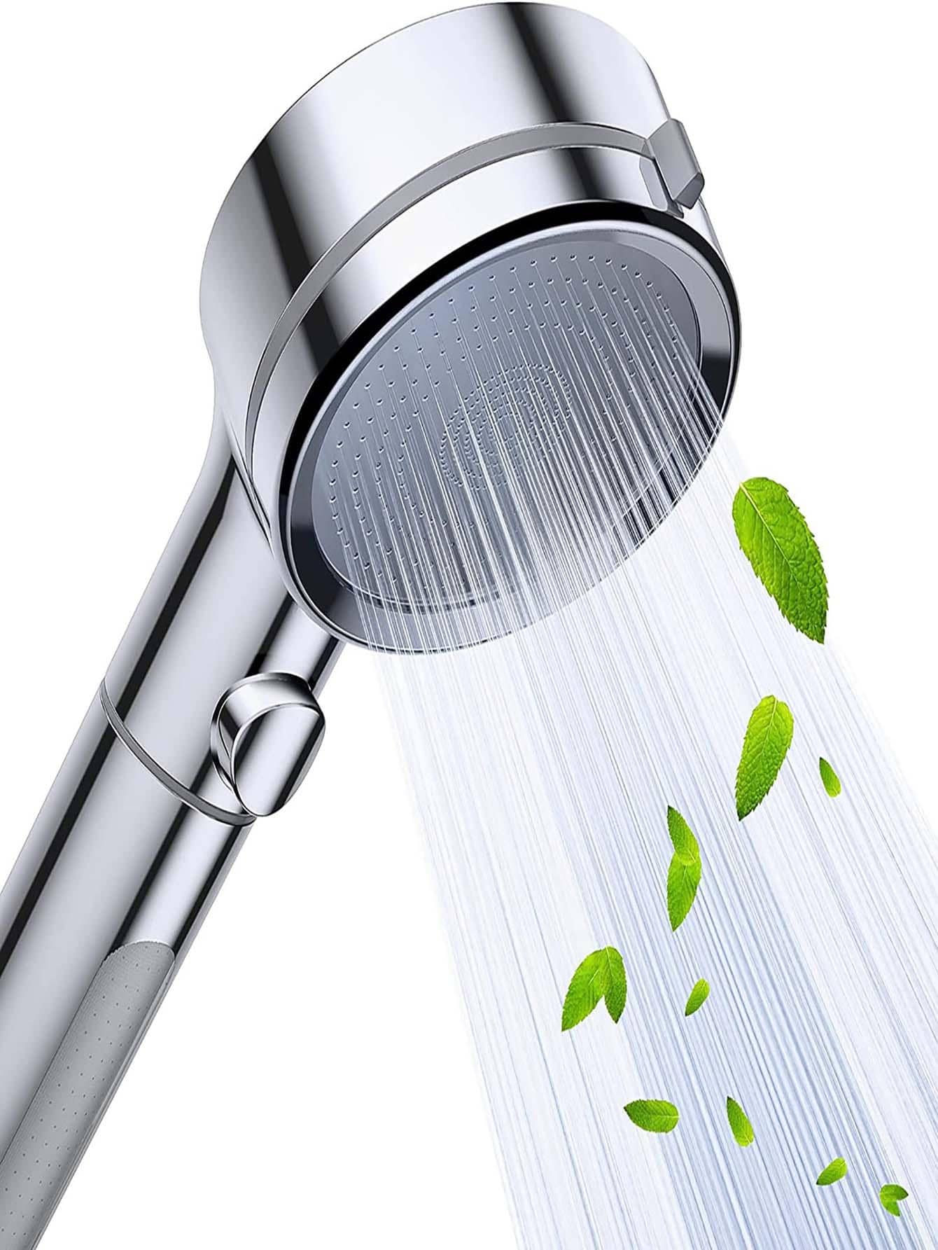 High Pressure Filtered Shower Head Handheld With ON OFF Switch, 3 Spray ...