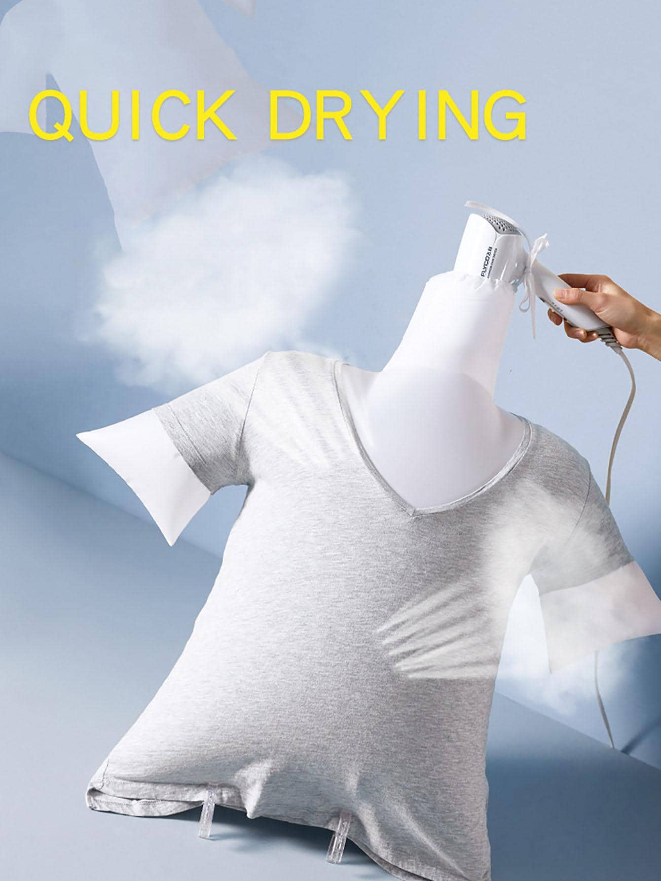 1 Túi khô Polyester, Túi khô di động màu trắng hiện đại cho ký túc xá - trắng - Xem 1