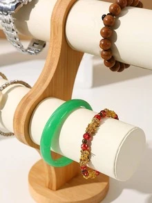 bianya 1 PC Da PU Đơn/Hai Lớp Vòng Tay & Đồng Hồ Đựng Trang Sức Đỡ Vòng Tay Người Tổ Chức - Nhiều màu - Xem 3