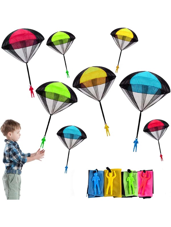 4pcs Parachute Toy, Tangle Free Throwing Toy Parachute, Outdoor Children's Flying Toys for Kids Party Favor
