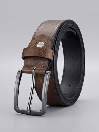 1pc Men's Square Buckle Belt, Classic Casual Belt Suitable For S, Pants, Work & Business, Gift For Fathers, Husbands, Friends Halloween Summer, School Casual, Business, Boyfriend Husband Father Dad Men Gift, Daily Wear, Fashion, Teen, Outdoor, Vacation, Athletic, Travel, Street, Boho, Vintage Fall, Autumn, Halloween Autumn-Winter Accessories,Suitable For Teens, Youth,Men,Casual, Outdoor, Athletic, Vacation, Graduation Gifts, Birthday, Daily Wear
