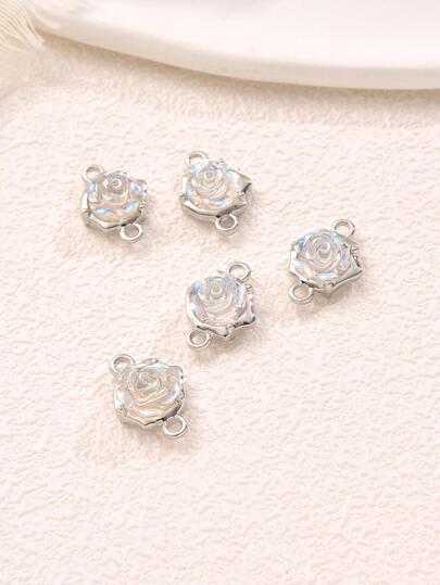10pcs/Set Fashion Zinc Alloy Flower Design Jewelry Making Connector For Women For DIY Jewelry Making Valentines