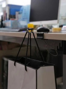 1pc Iron Cup Storage Rack, Simple Multifunction Cup Holder For Table - Black - View 4