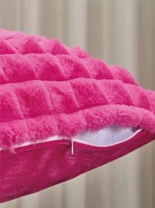 1 peça cor sólida pelúcia Fronha da almofada sem moderno flanela Estojo decorativo de almofada de arremesso para casa