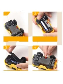 YUQING.FC Pista Magica Flexible Con Coche De Pila Grande Para Niñas - Amarillo - Ver 4