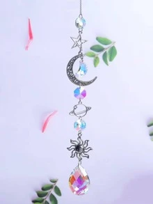 1入組鋅合金現代月亮和太陽裝飾掛飾適用於家庭