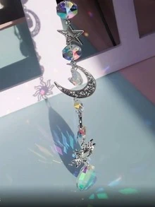 1入組鋅合金現代月亮和太陽裝飾掛飾適用於家庭