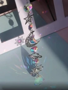 1入組鋅合金現代月亮和太陽裝飾掛飾適用於家庭