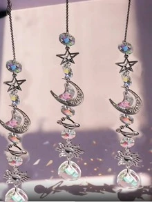 1入組鋅合金現代月亮和太陽裝飾掛飾適用於家庭