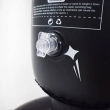 1入組充氣卡通圖案PVC拳擊柱子 - 黑色 - 查看 3