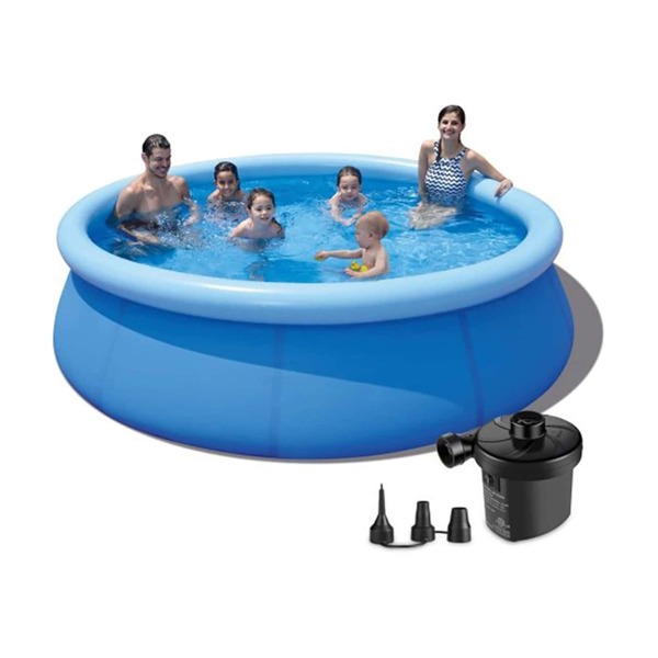Swimming Pool for Kids and Adults,12ft X 30in Kiddie Pool with Pump,Blow up pool,Inflatable Pool