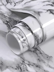 1 Đá Cẩm Thạch Tự Dính Giấy Dán Tường Vinyl Dán Tường Chống Nước Liên Lạc Với Giấy Cho Nhà Bếp Trang Trí Bộ Phim Trang Trí Nhà - màu đen - Xem 5