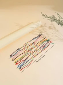 24pcs/set Color Block String Bracelet
