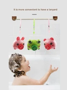 1入組夏季兒童卡通灑水器相機青蛙、戲水玩具沐浴玩具