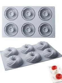 1入組矽膠蛋糕模具 - 淺灰色 - 查看 2