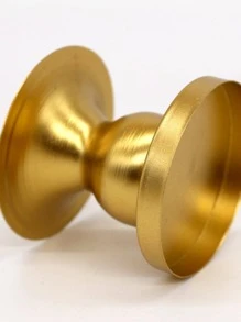 1pc Round Candle Holder - Gold - View 2