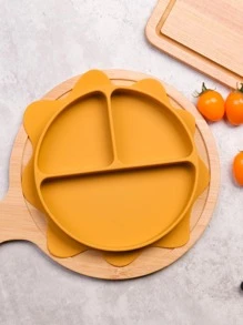 1 pieza Plato diseño de sol de silicona - Amarillo - Ver 2