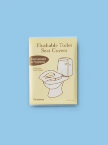 10 片/50 片/100 片一次性马桶座套纸，适用于旅行，可溶解浴室装饰秋季装饰