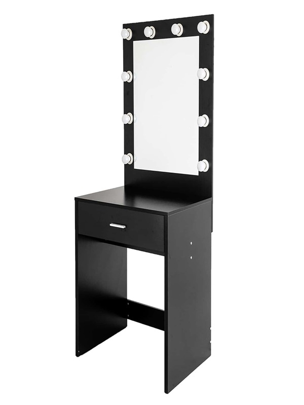 Dressing Table With Light Cannon Generous Mirror Single Drawer Dressing