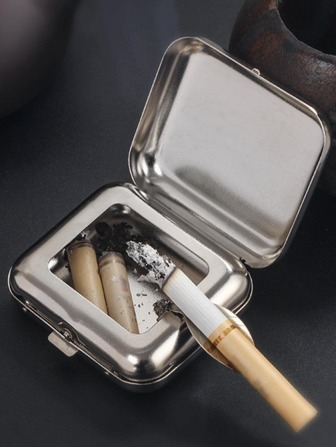 1pc Stainless Steel Ashtray
