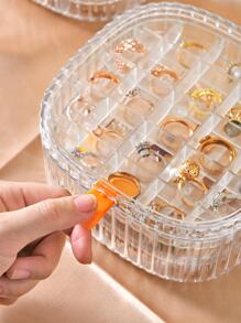 1入組透明首飾收納盒 - 無色 - 查看 1