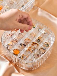 1入組透明首飾收納盒 - 無色 - 查看 2