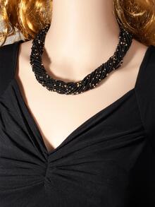 1入組波西米亞雙色串珠項鏈適合女士適用於度假 - 彩色 - 查看 2