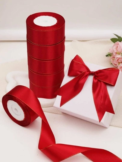 1 rollo Cinta de envolver liso regalo envase diariamente poliéster multipropósito para fiesta regalo envase