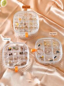 1入組透明首飾收納盒 - 無色 - 查看 5