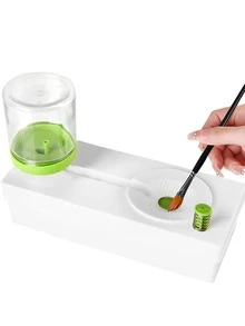 1 pieza Lavadora de pinceles de plástico - Rosa - Ver 2