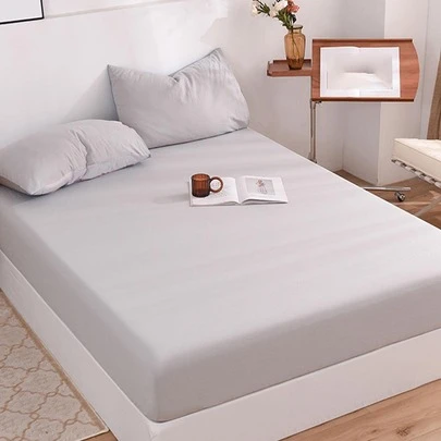 1 件床笠 + 2 个枕套套装，柔软拉绒超细纤维，透气舒适，适合卧室和客房，四季皆宜，可机洗