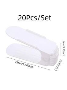 20pcs Shoe Slots Organizer - White - View 6