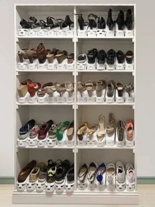 20pcs Shoe Slots Organizer - White - View 5