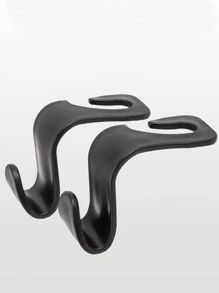2 piezas Gancho de respaldo de asiento de automóvil - Negro - Ver 5